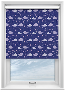 Starry Night, Purple Dream - Roller Blind